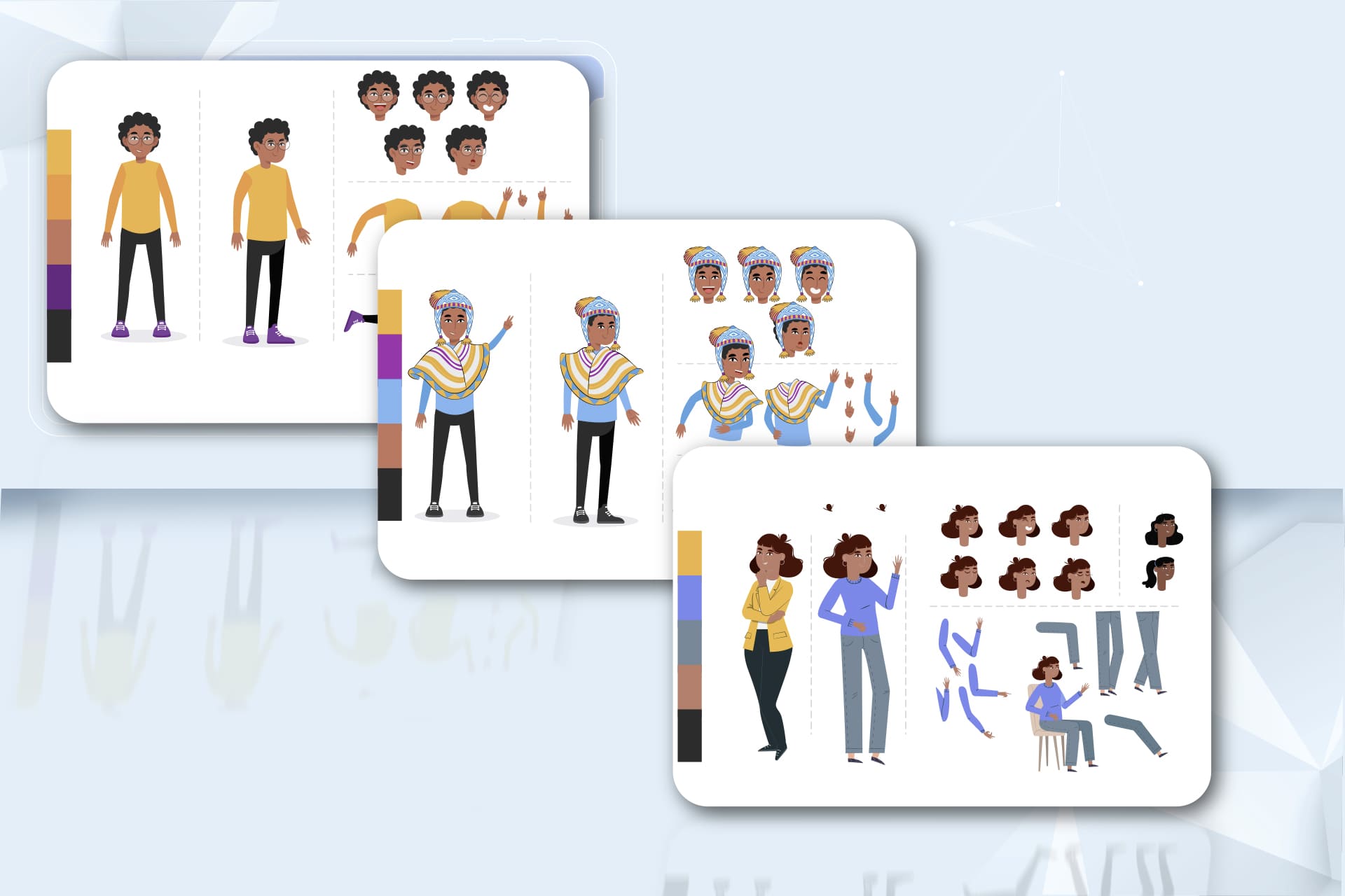 Ministerio de Educación Nacional – Ilustración de personajes